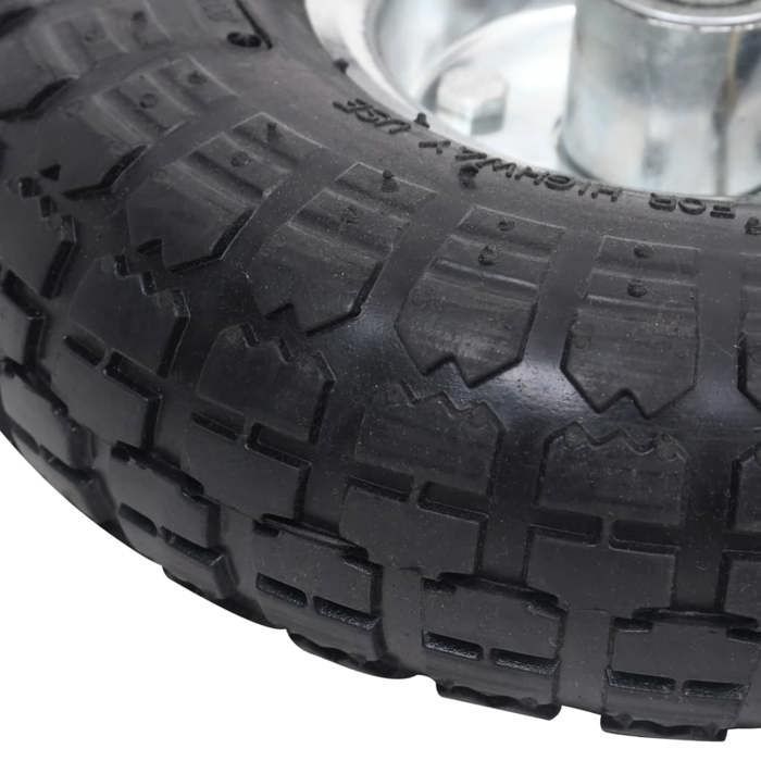 Rueda para carretilla - vidaXL - 2 unidades - Caucho - 260 x 83 mm - Resistente a pinchazos