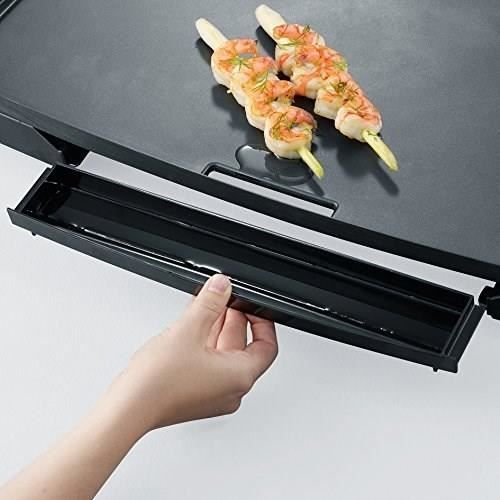 Plancha SEVERIN - KG2397 - Surface cuisson 32,5x59,5cm - Plaque en fonte anti-adhésive - 2200W