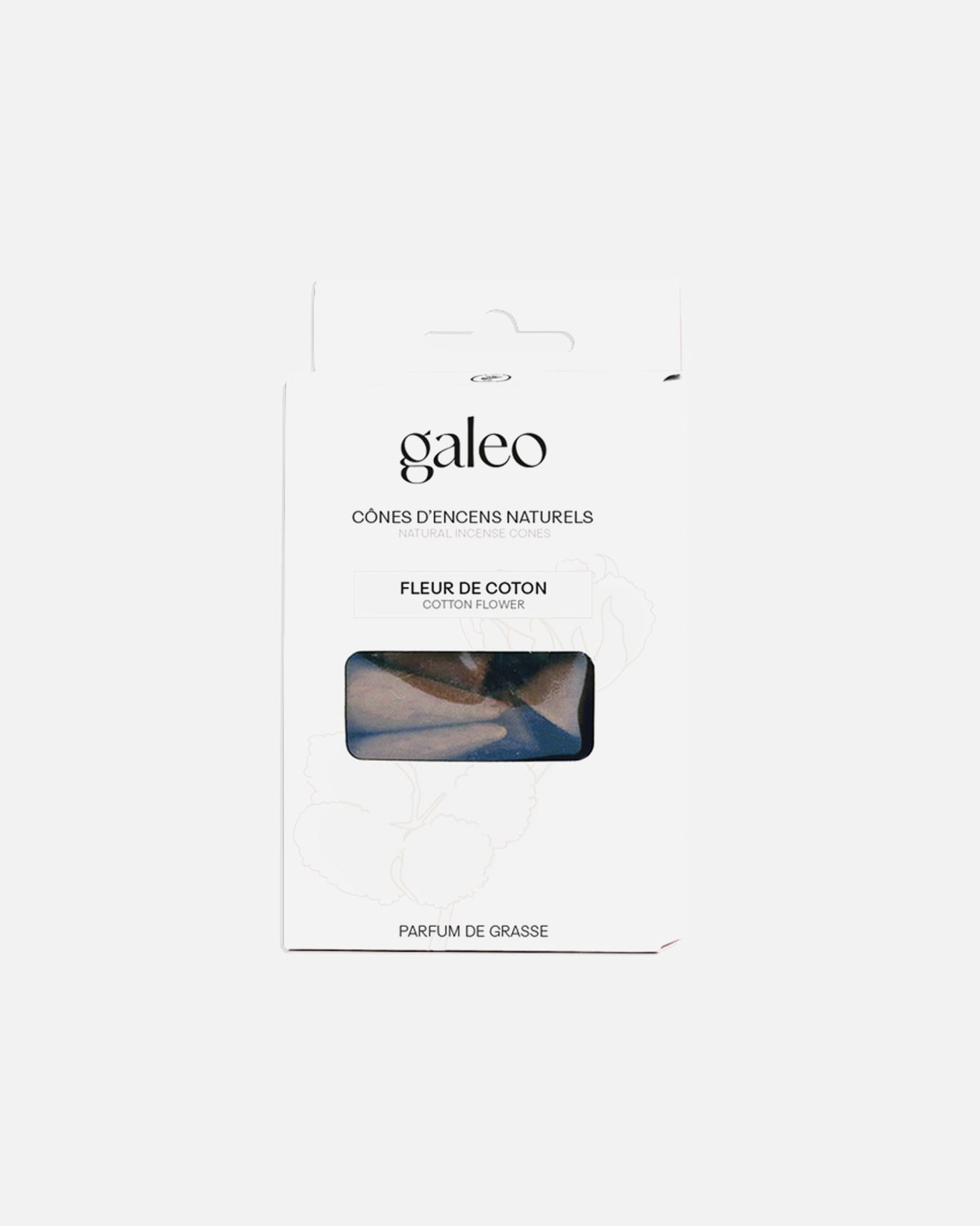 Galeo Pochette 10 cônes encens fleur coton