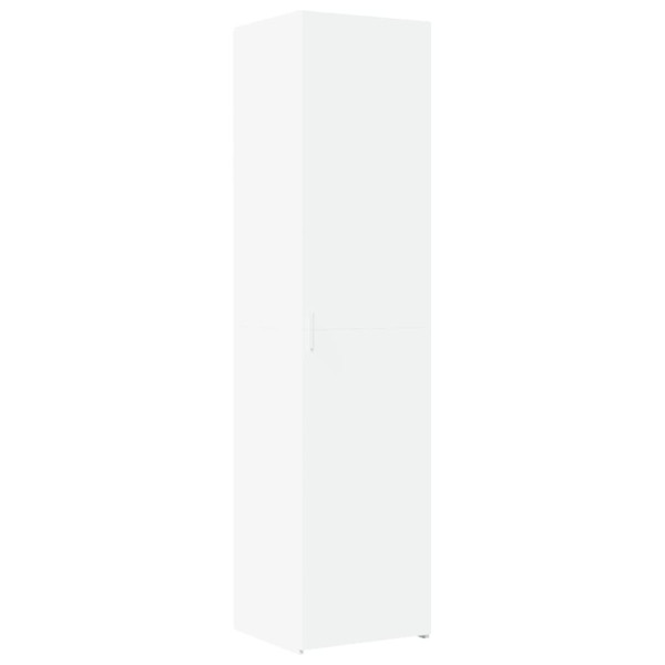 Szafka Biała z Drzwiami z Półkami 45x42.5x185 cm do Salonu Pokoju