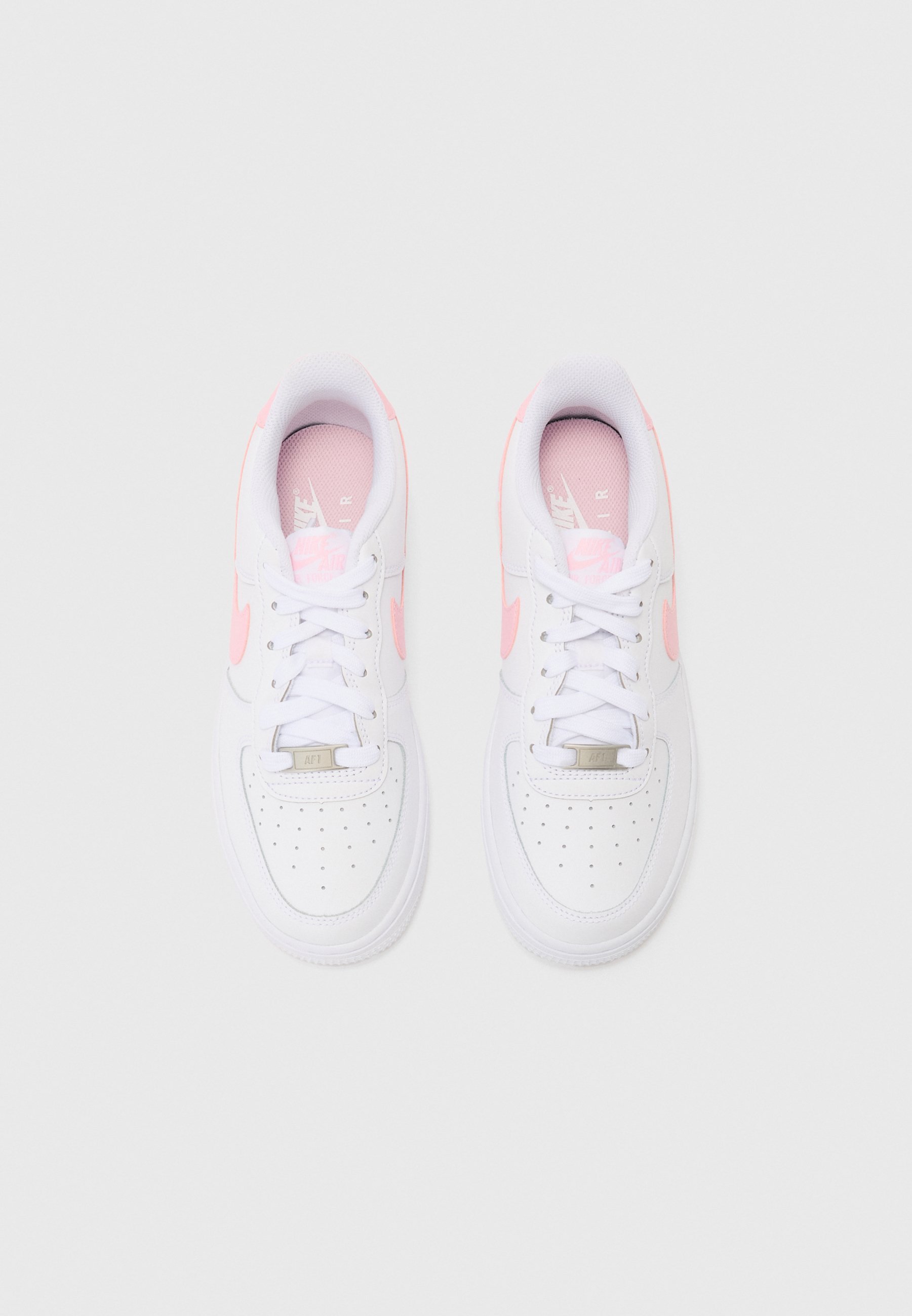 Nike Sportswear AIR FORCE 1 UNISEX - Buty sportowe - biały/średni róż