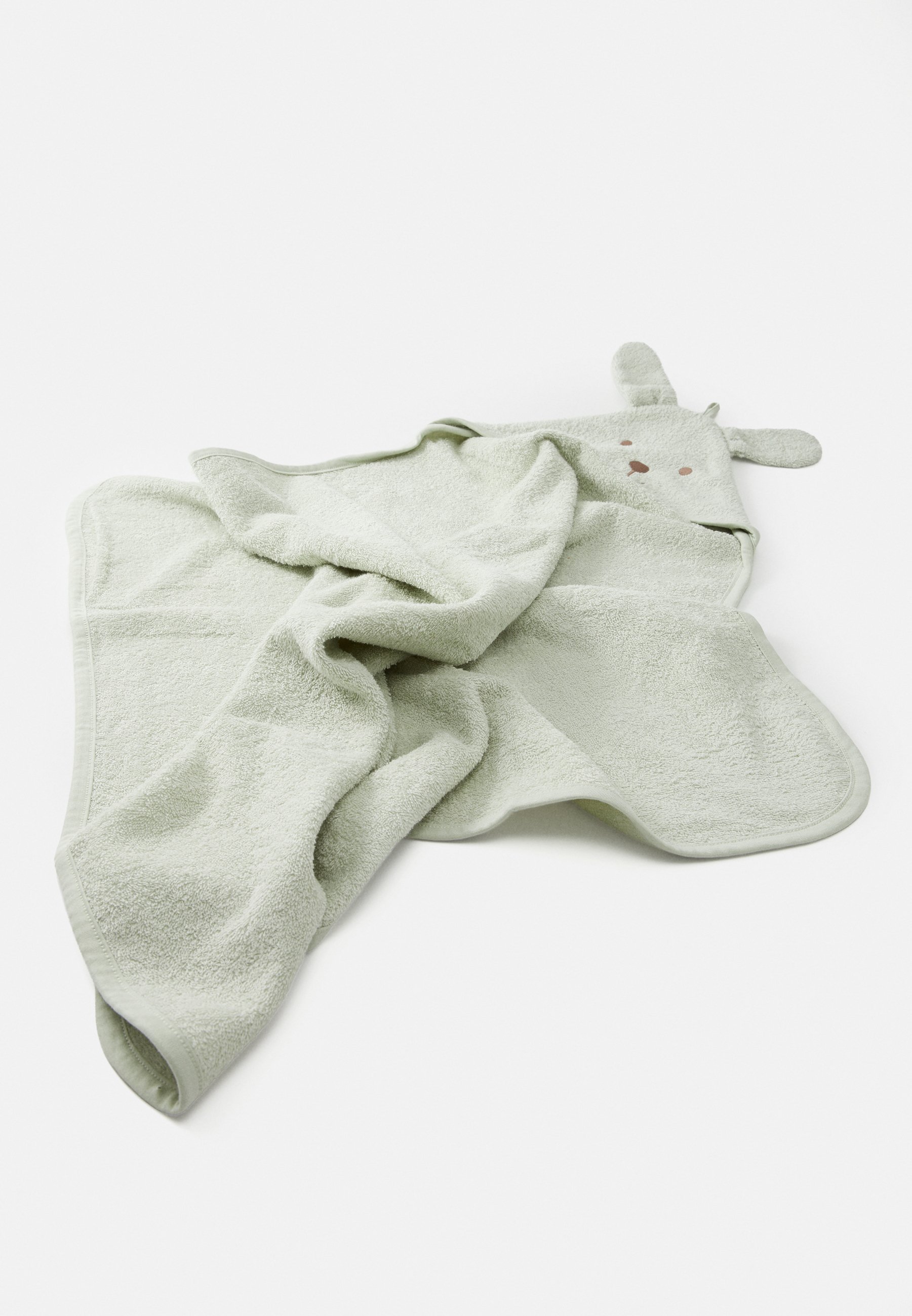 Lindex TOWEL HOOD UNISEX - Serviette de bain - vert clair poudré