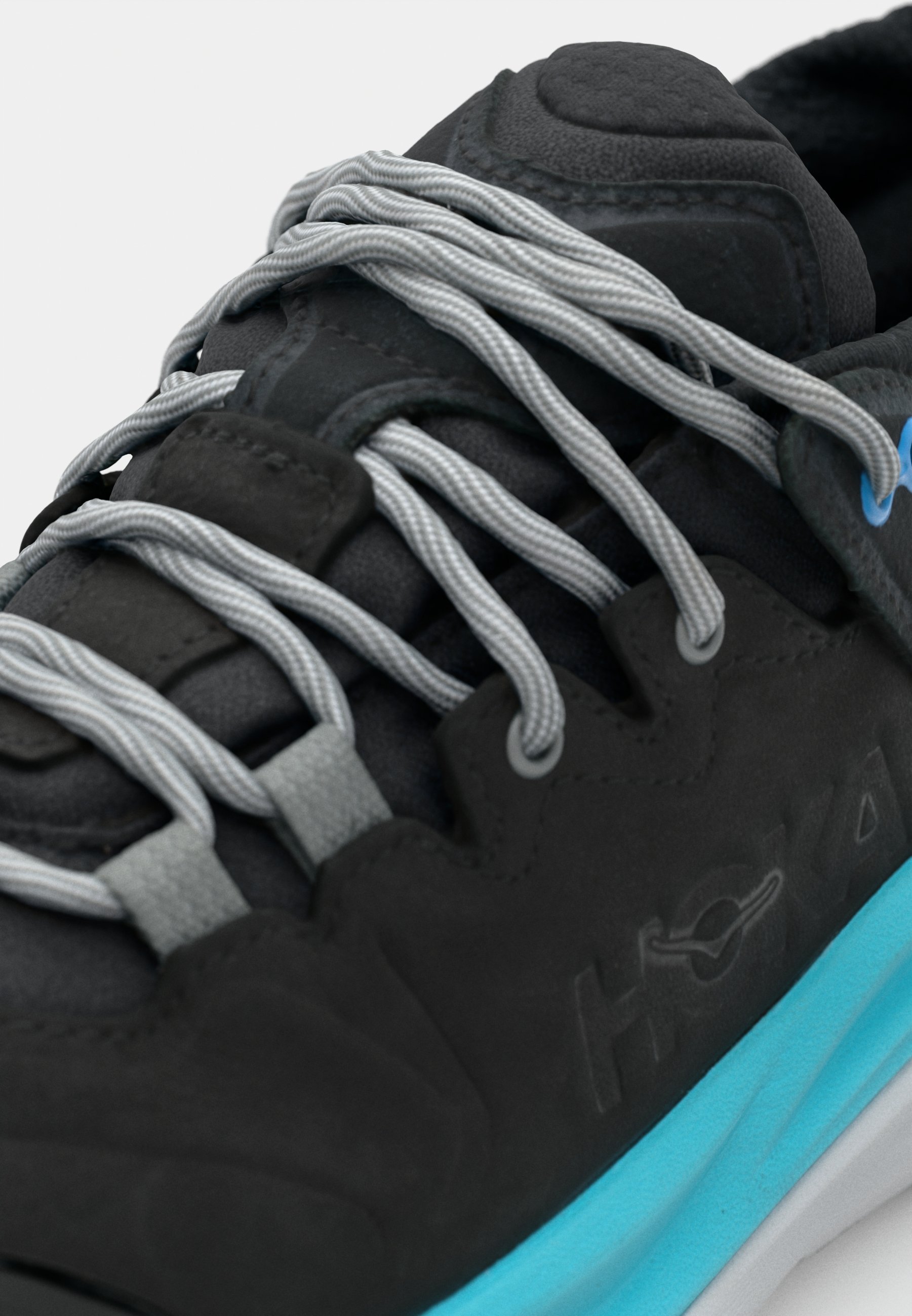 HOKA KAHA 3 LOW GTX - Wandelschoenen - zwart/cieloblauw