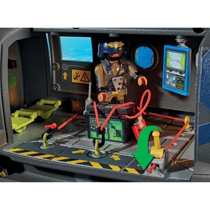 PLAYMOBIL 71149 Helicóptero de transporte de fuerzas especiales, Policía, Acción urbana, Unidad de élite, 117 piezas, A partir de 5 años