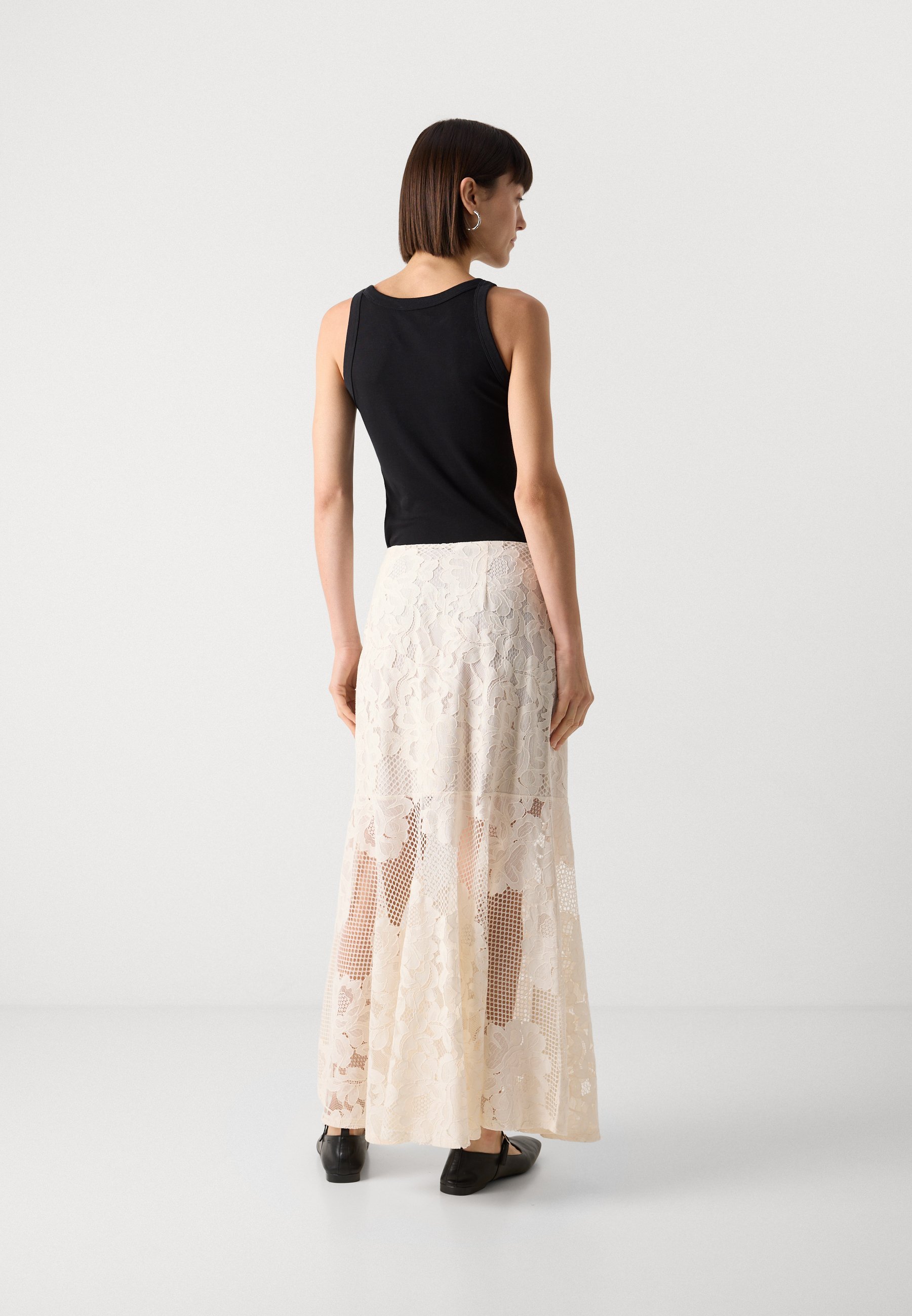 Lindex SKIRT AINO - Maxirok - lichtbeige