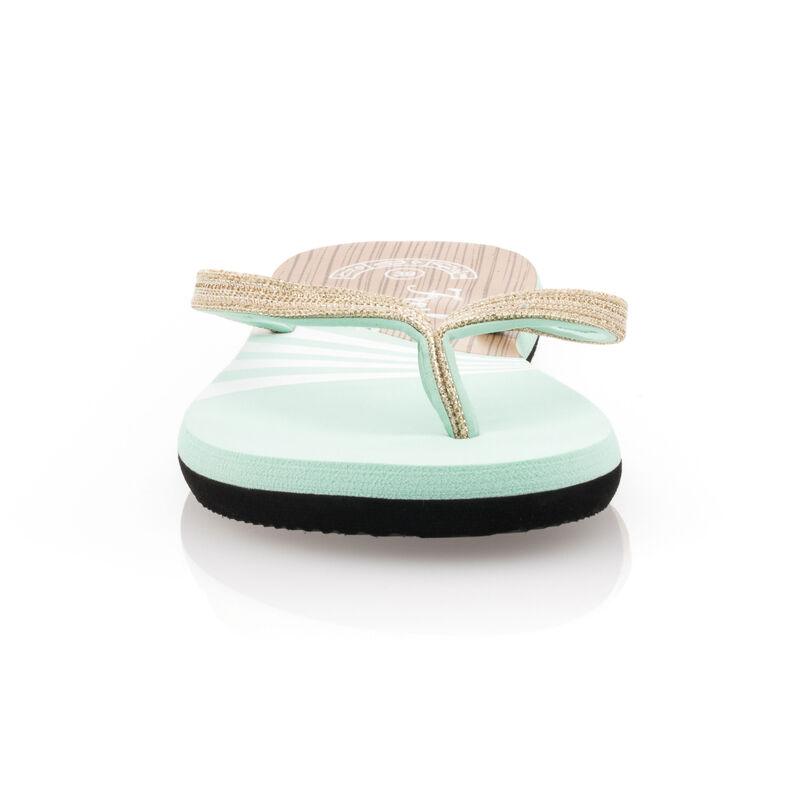 Chanclas/sandalias de dedo verdes para mujer