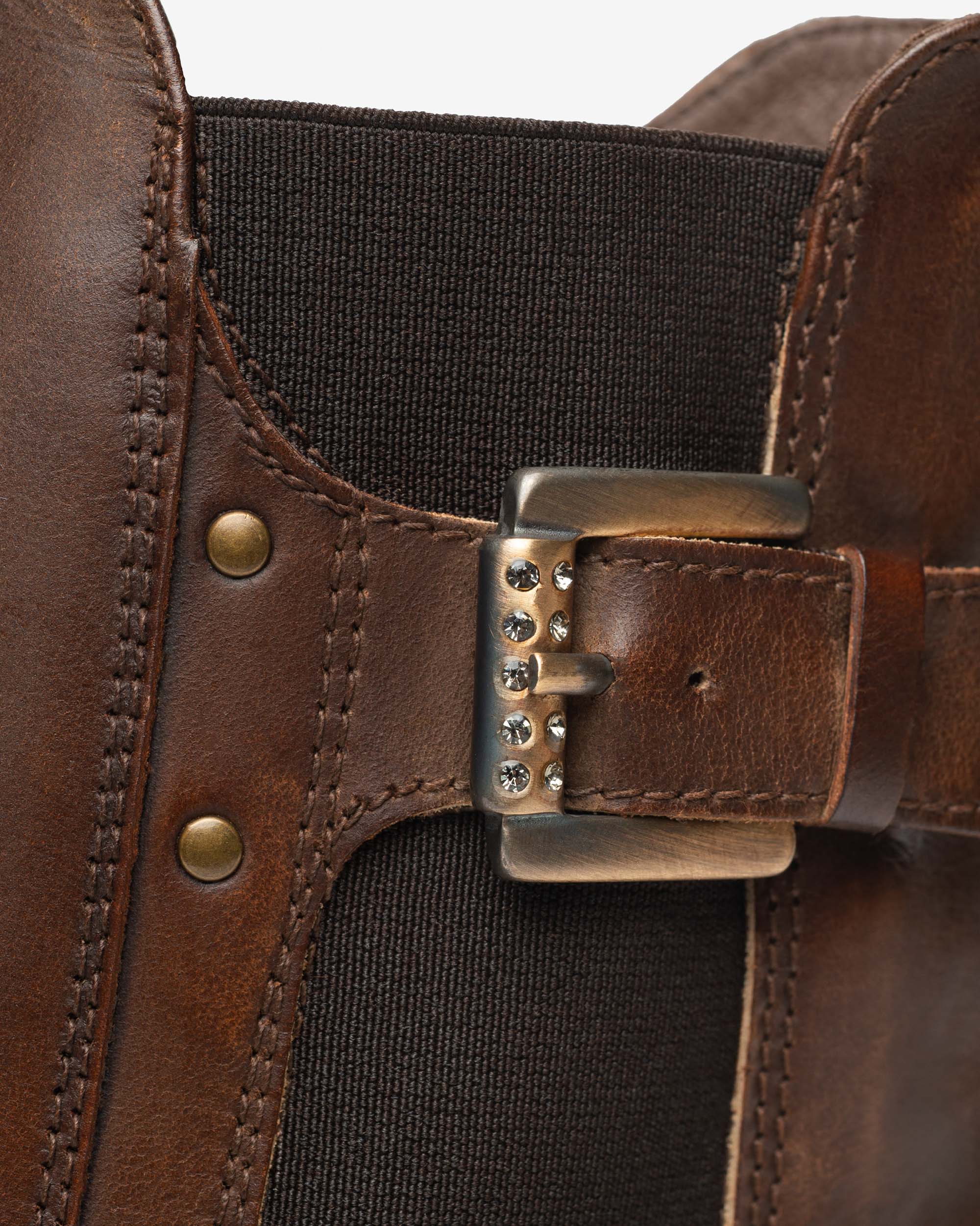  Chelsea-Boots aus Leder für Damen