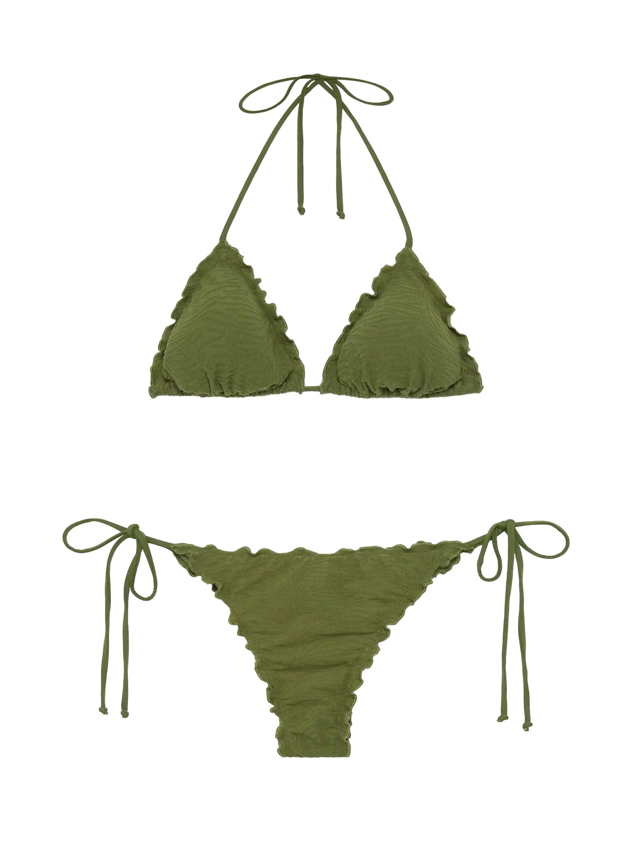 Sagittarius Miami Classic Zebra Embossed Triangle Bikini
