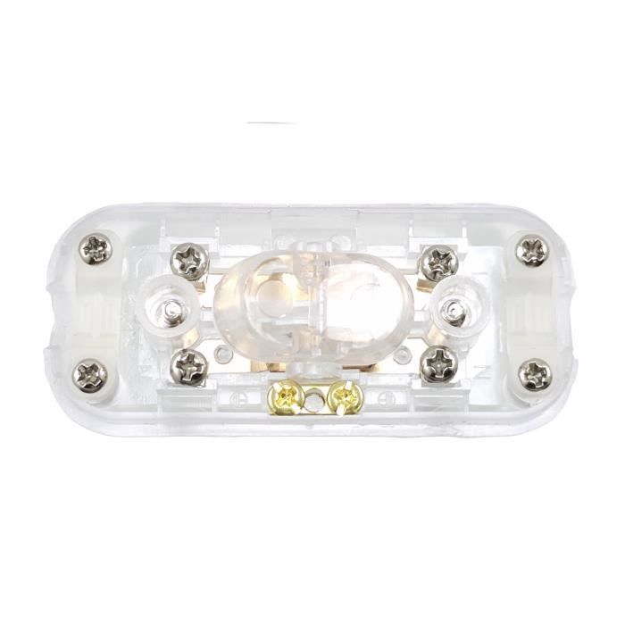 Interruptor - Pasta - Transparente - 2 polos - 6 A 250 V