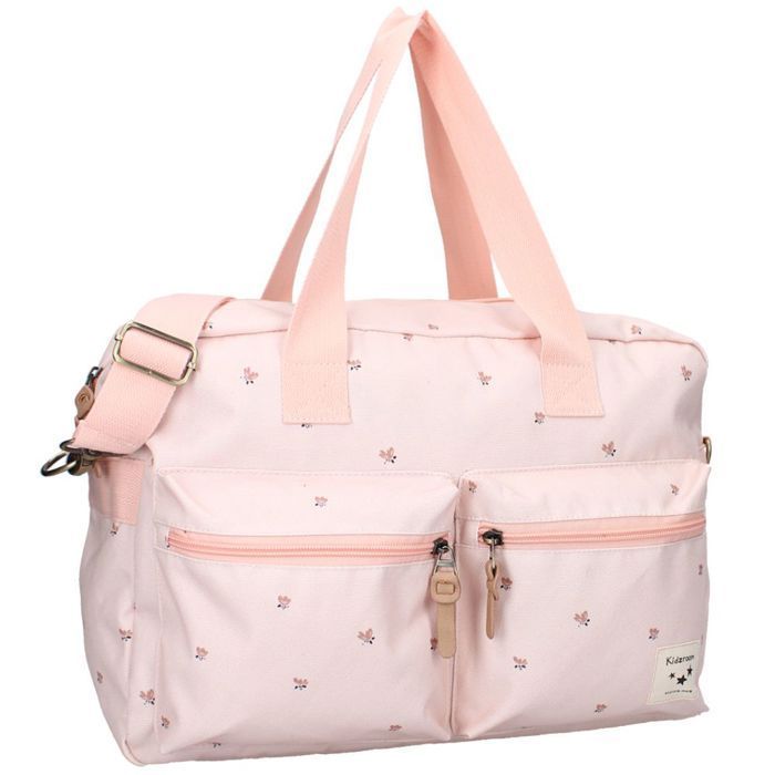 Bolso cambiador grande rosa | con cambiador | Kidzroom Care