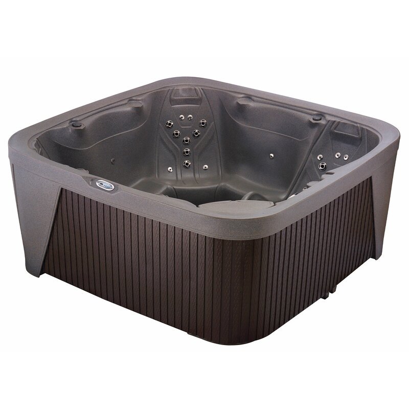 Aquarest-kylpylät, Jacuzzi®-pumpuilla, 6 hengelle, 45 hengelle, neliönmuotoinen, plug and play -poreamme otsonaattorilla