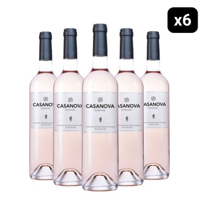 Domaine Casanova Igp Ile De Beauté Rosé - Vino rosado de Córcega - 75cl x6