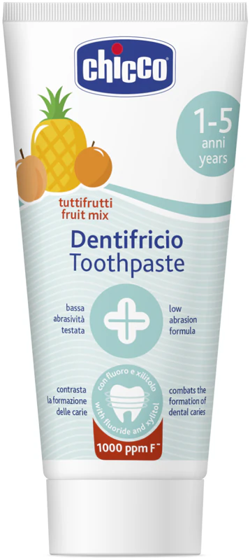 Дитяча зубна паста Chicco Fruit Mix з фтором