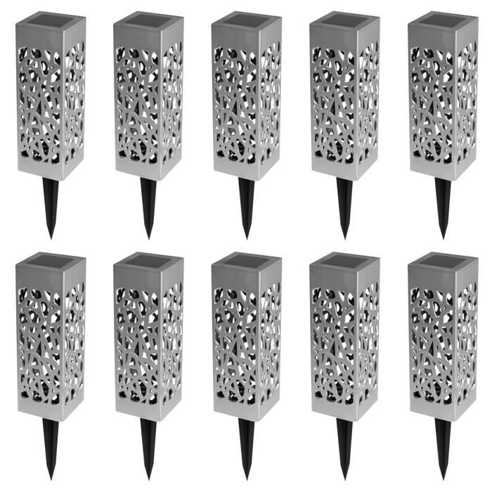 IDMARKET Paquete de 10 luces solares para exteriores MOLLY