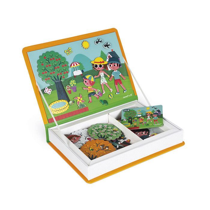 Magnetisch educatief spel - JANOD - Magnéti'book 4 seizoenen - Oranje - Binnen - 20 min