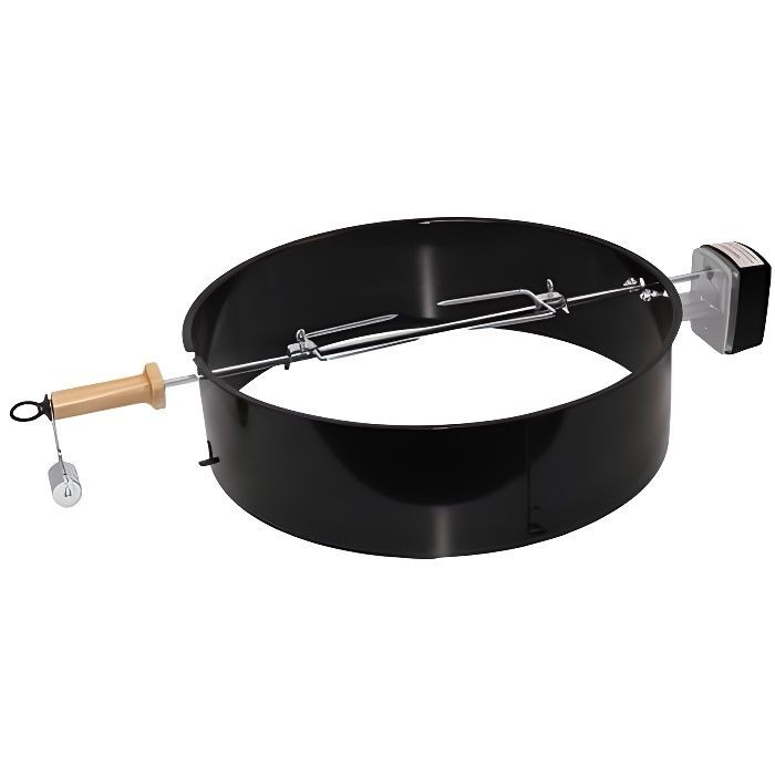 Asador giratorio - WEBER - Barbacoa de carbón de 57 cm - Estructura circular de acero esmaltado - Apta para cámaras de cocción de Ø57 cm