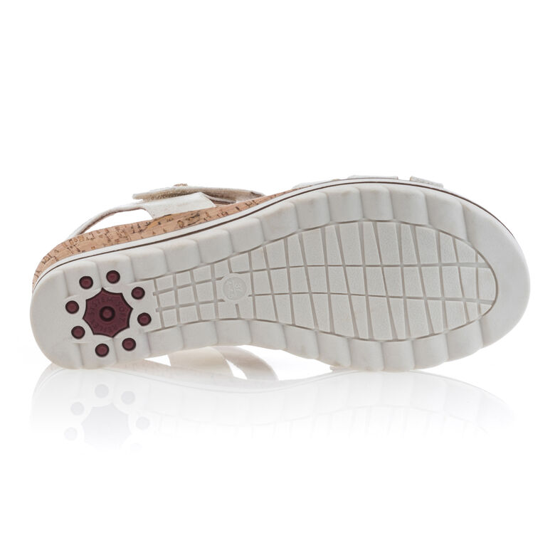 Sandalias blancas para mujer / Zapatos de punta abierta
