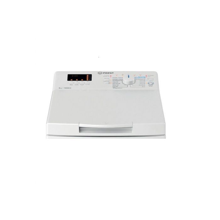 Top-loading washing machine - INDESIT - BTWS50400FR - 5 kg - 1000 rpm spin speed - Energy class C