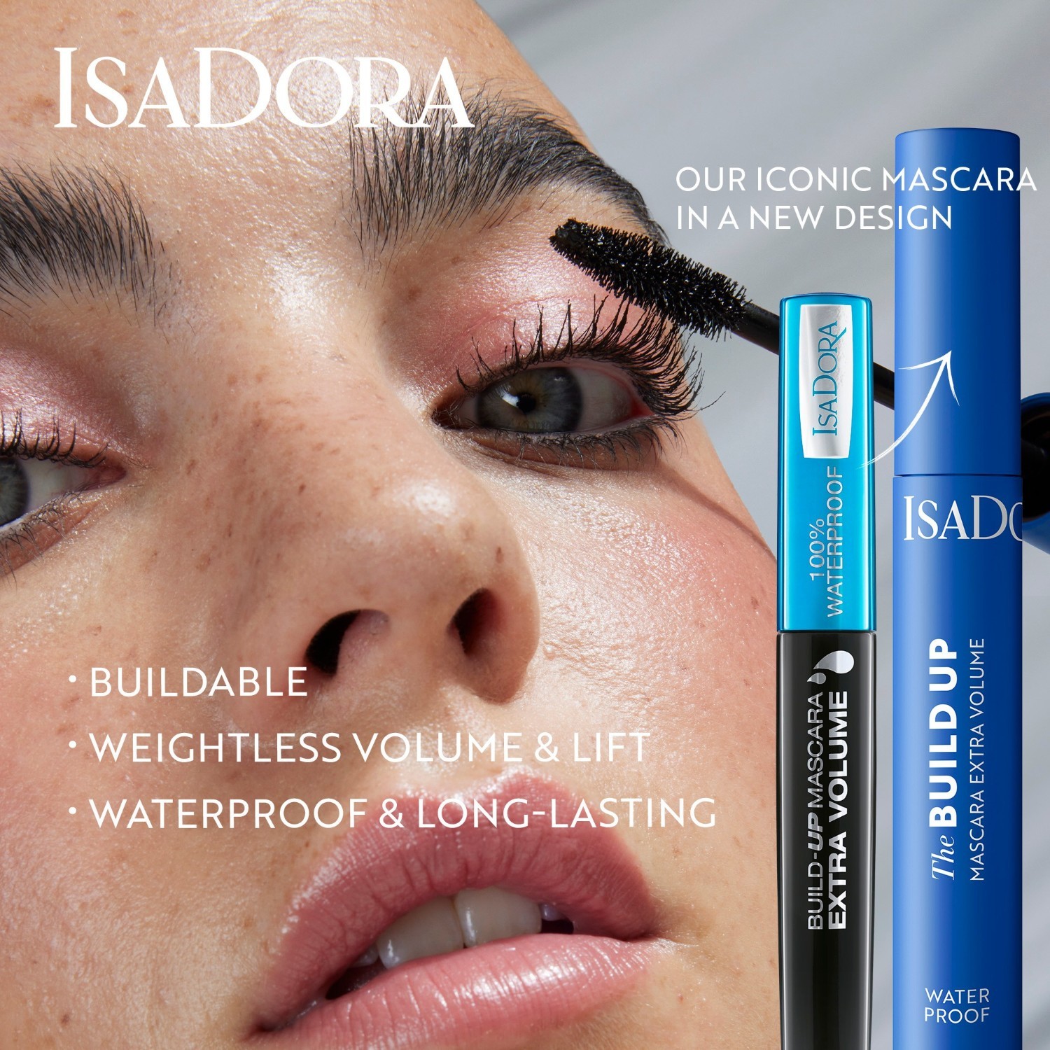 Isadora Mascara The Build Up Mascara Extra Volume vodeodolná - 10 ml