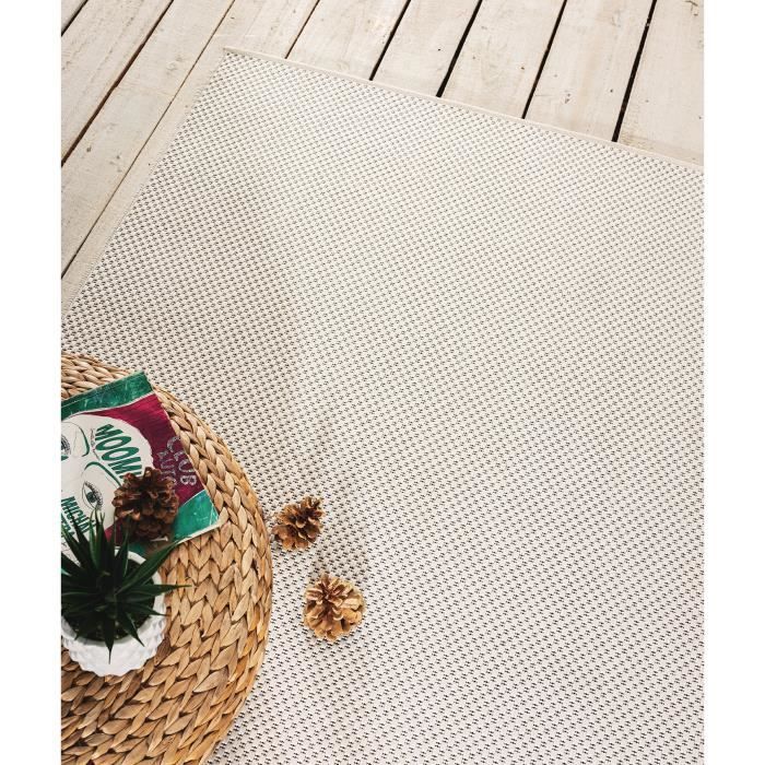 Alfombra moderna extra suave - THE CARPET - Mistra - Crema - 120x170 cm - Interior/Exterior