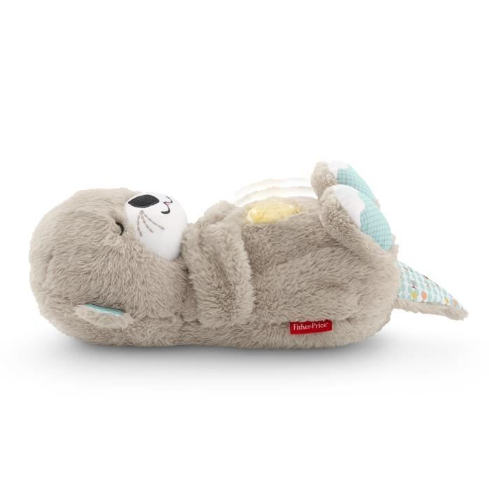 Fisher-Price - Minha Lontra de Pelúcia Boa Noite - Brinquedo de Pelúcia Musical e Luminoso para Bebês - Brinquedo Educativo para a Primeira Infância - Desde o Nascimento FXC66