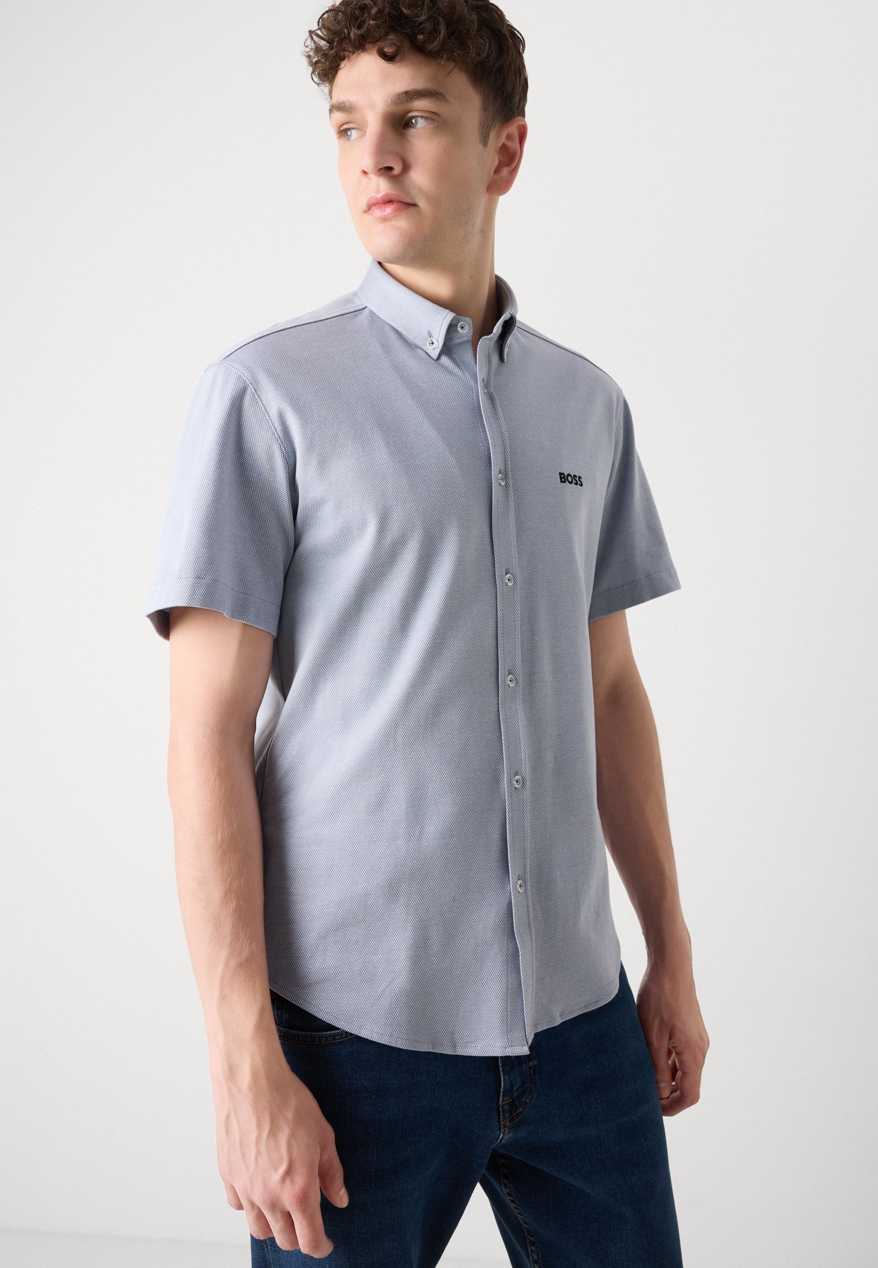 BOSS MOTION - Shirt - donkergrijs
