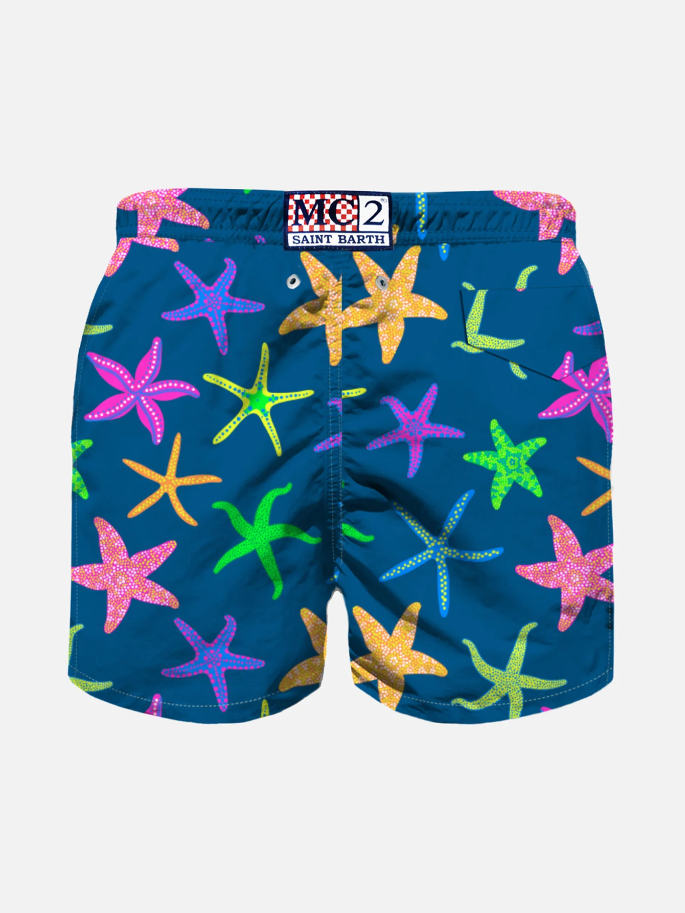 Kinderzwempak met veelkleurige zeesterprint