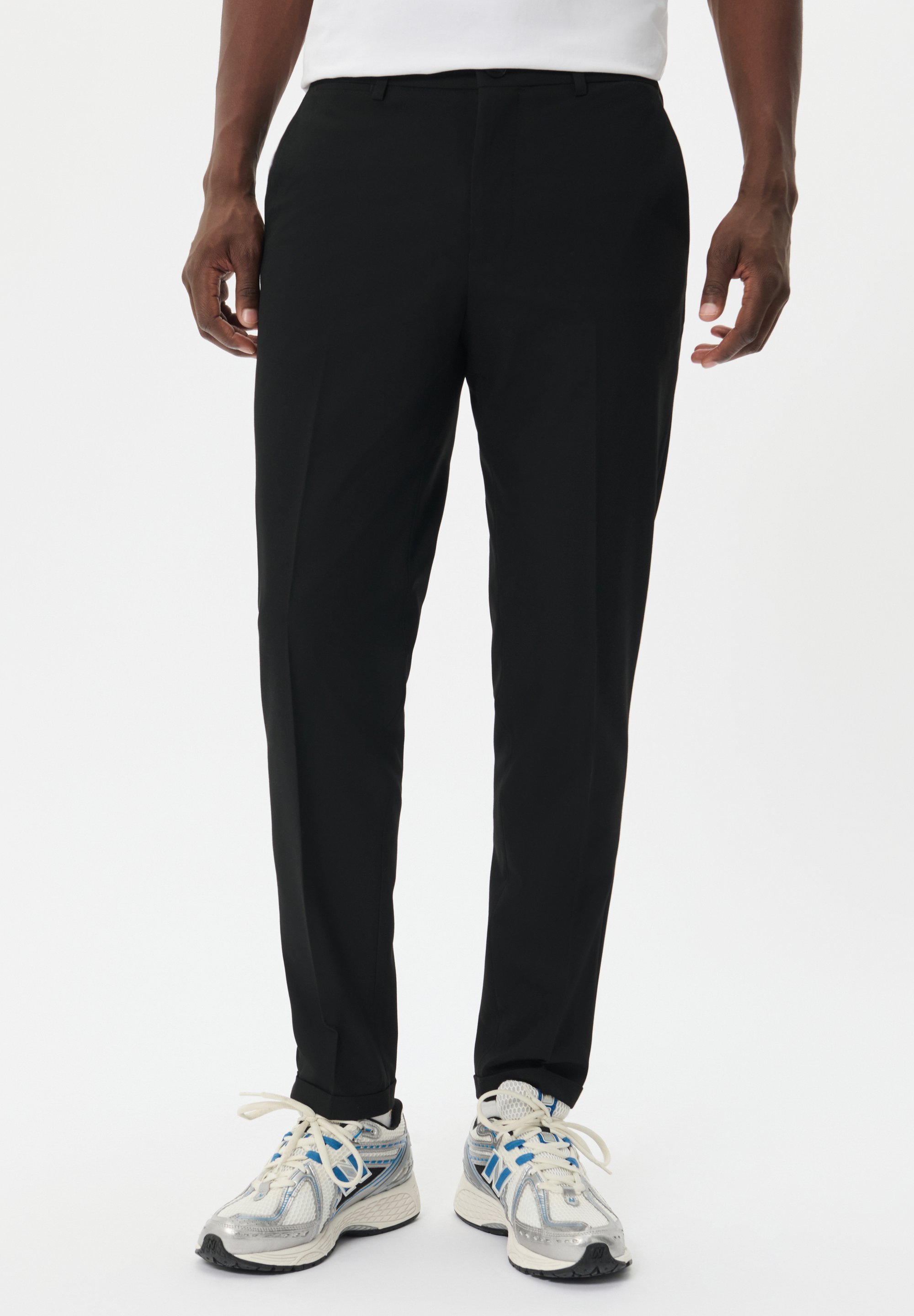 Matinique LIAM SLIM FIT - Chinobroek - zwart