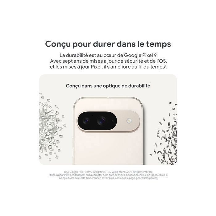 Google Pixel 9 6,3 inch 5G-telefoon met één simkaart, 128 GB, Obsidian Black (Amerikaanse versie)