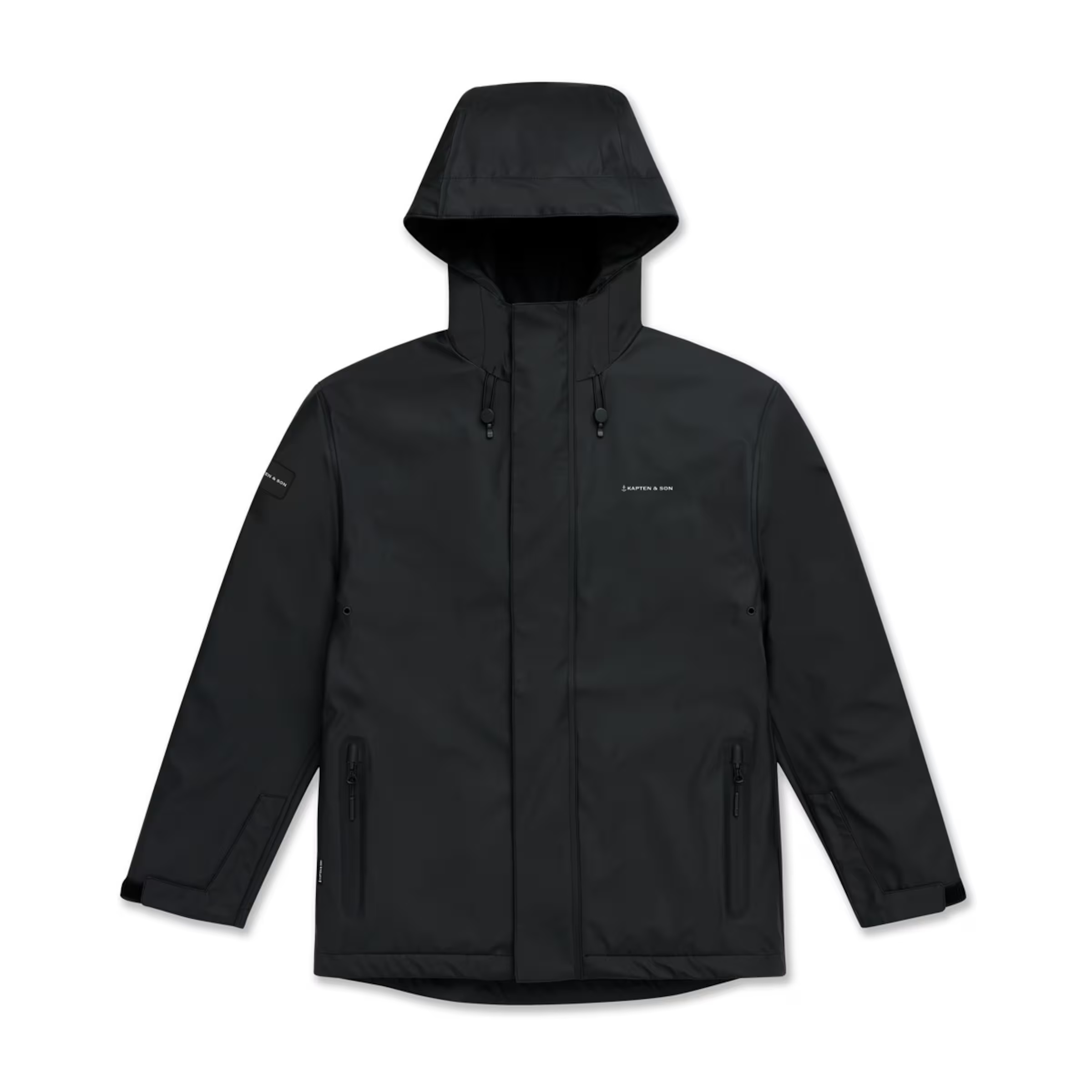 Veste imperméable courte noire de tous les jours