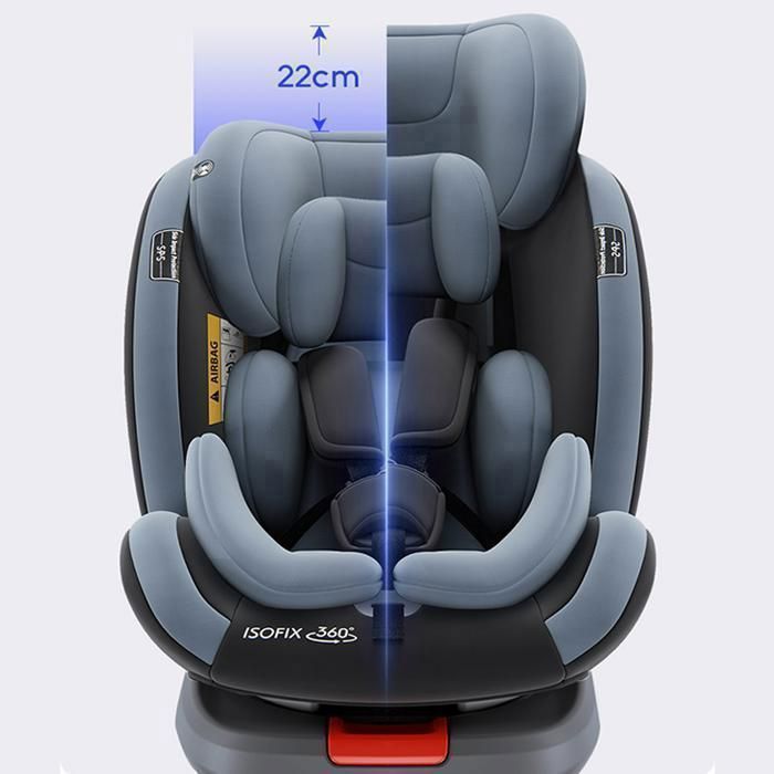 Isofix car seat - Magic ZC I-size 360° rotating car seat, Anti-collision, road safety, 0-12 years up to 36kg, R129