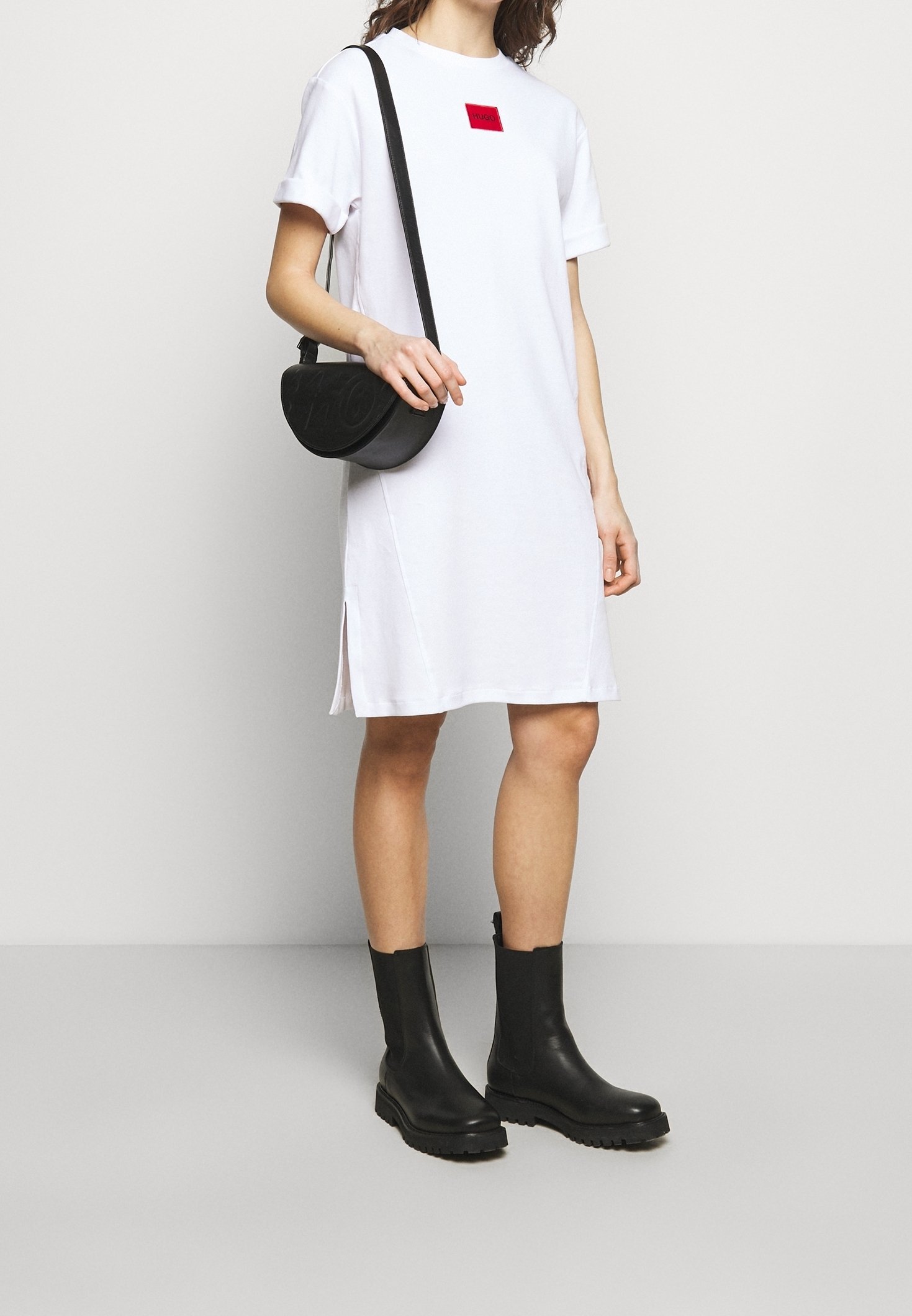 Robe en jersey HUGO - blanche