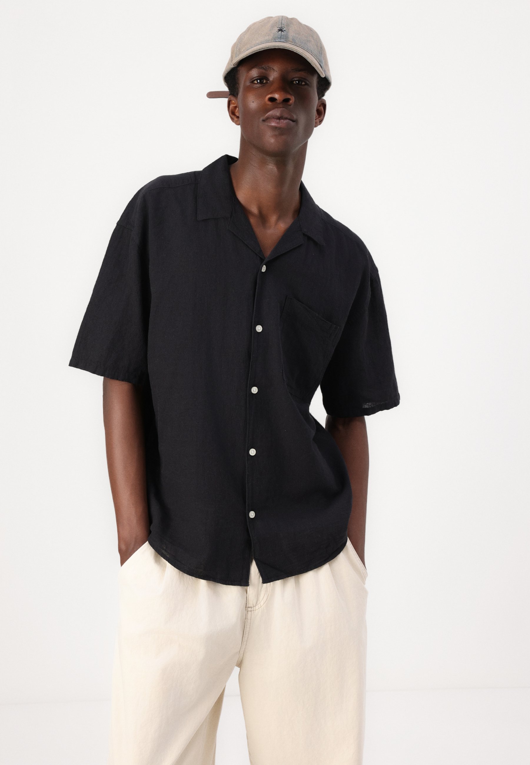 Only & Sons ONSCAIDEN LIFE RELAX RESORT - Shirt - zwart
