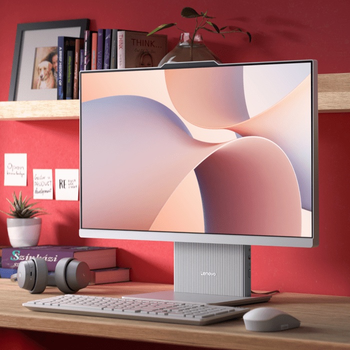 Ordenador todo en uno Lenovo IdeaCentre AIO 24ARR9 | Sin Windows - Pantalla FHD de 24