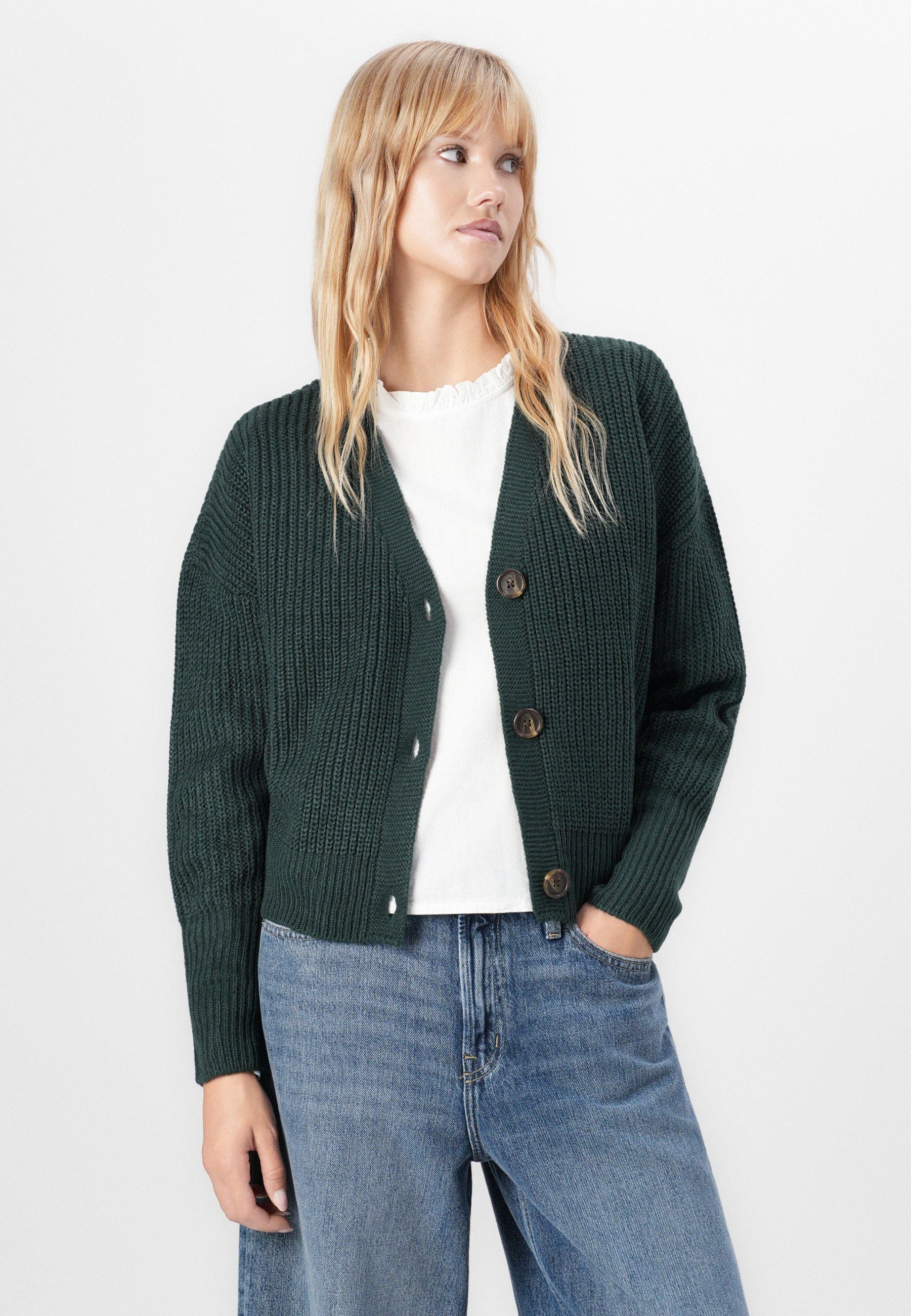 Vero Moda VMLEA V NECK CARDIGAN - Cardigan - pine grove
