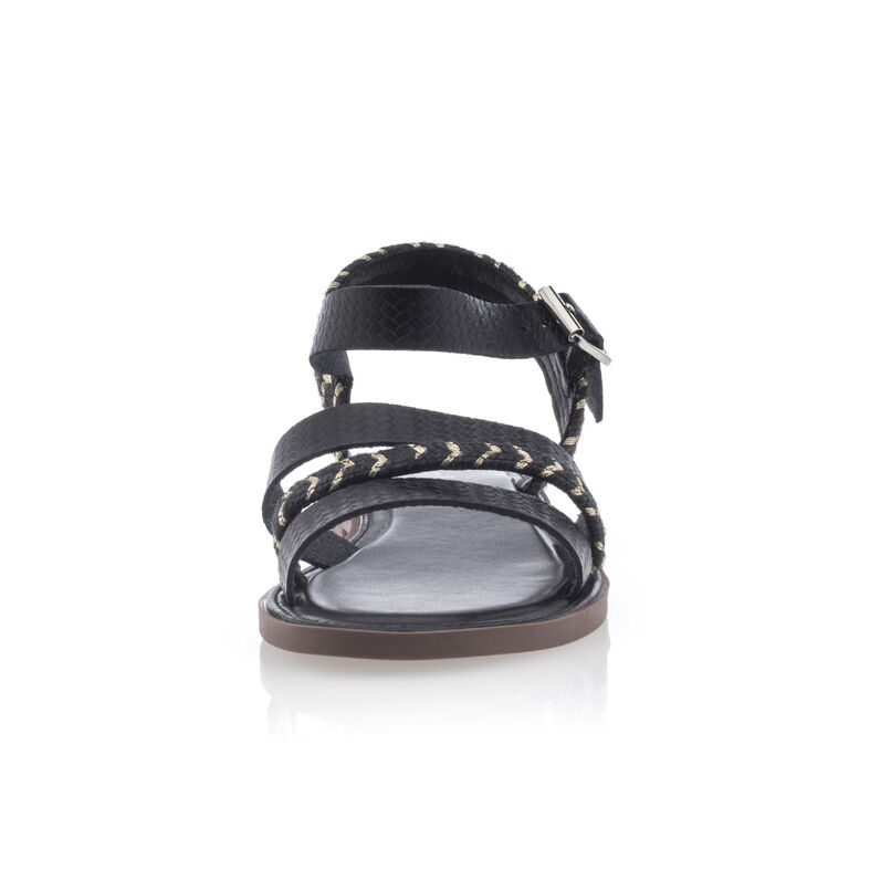 Sandalias negras para mujer / Zapatos de punta abierta