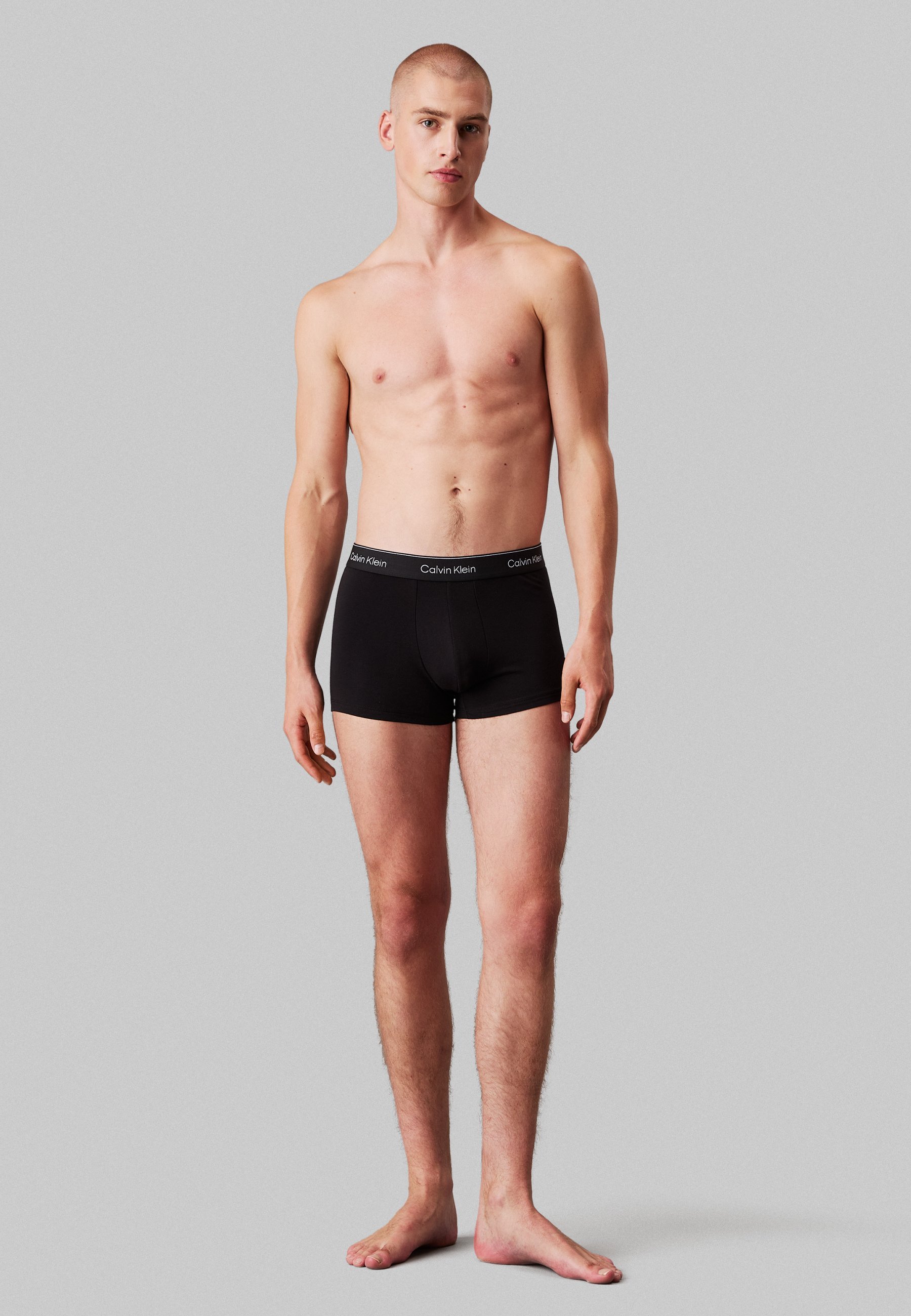 Calvin Klein Underwear TRUNK PACK - Slip - bianco/blu cielo/divertimento con foglie
