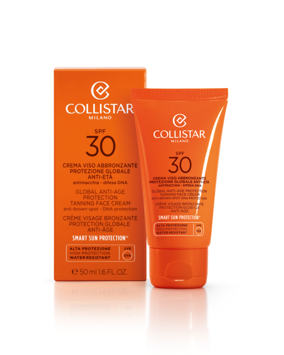 COLLISTAR SUNCARE GLOBALE ANTI-AGE PROTECTION TANNING FACE CREAM SPF30