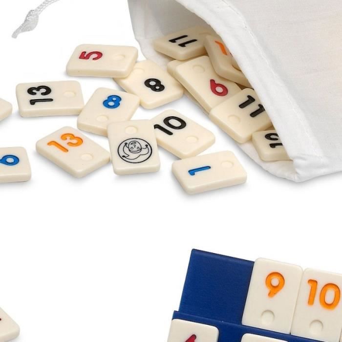 Jeu de Rummi Classique Jeu de Société familiale 2 à 4 Joueurs dès 8 Ans