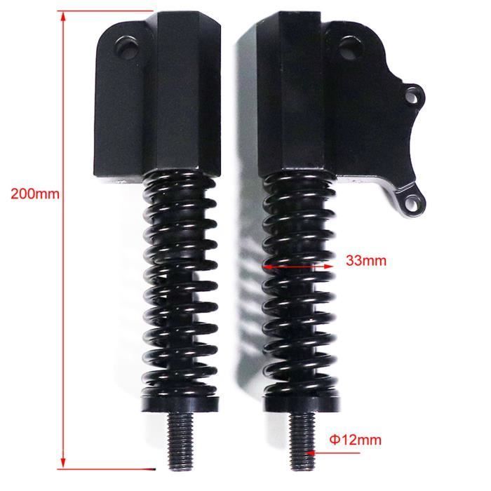 Amortiguador delantero para patinete eléctrico, suspensión de amortiguador hidráulico de resorte de 10 pulgadas para Kugoo M4