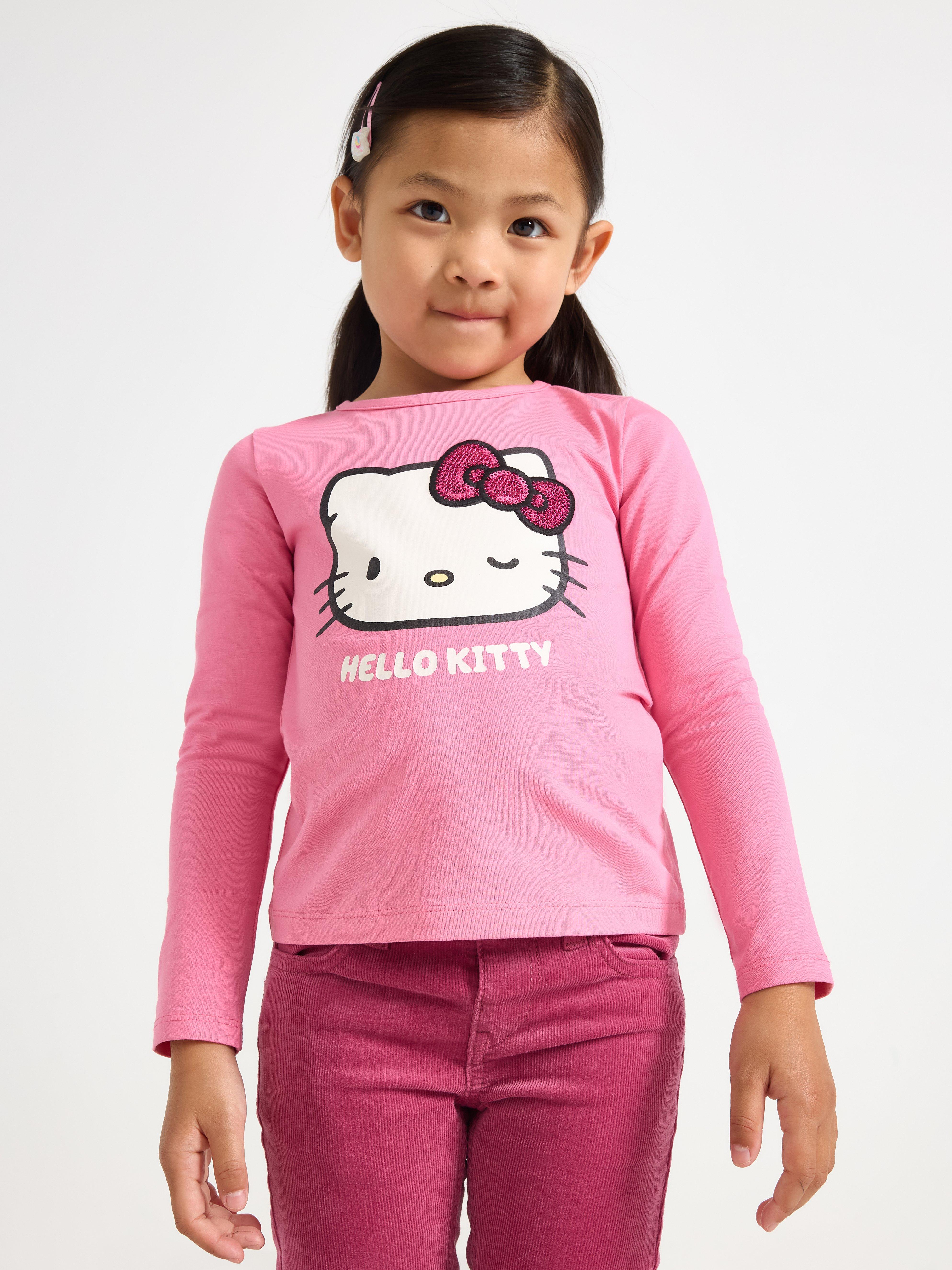 Majica dugih rukava Hello Kitty, roze