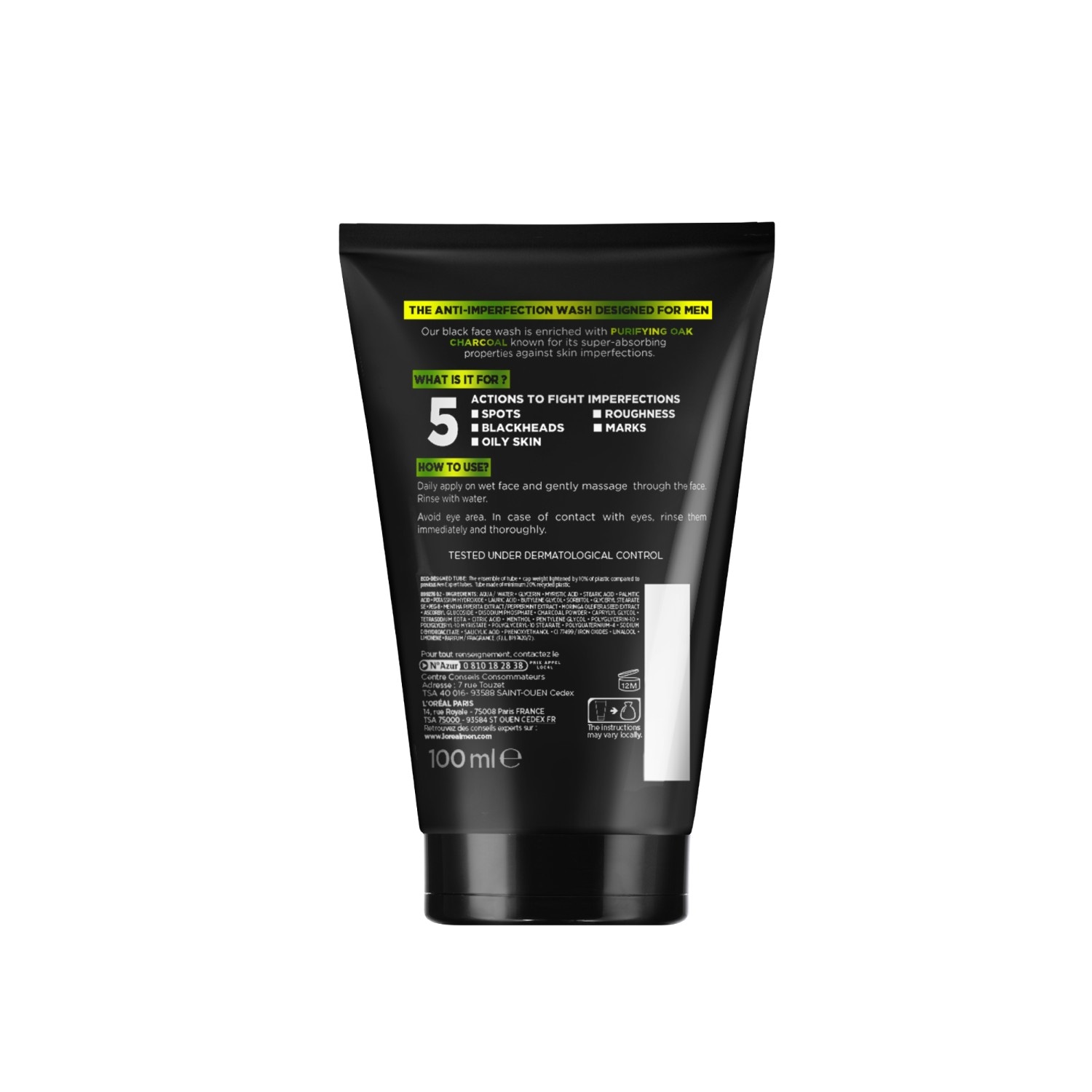 L'Oréal Men Expert Facial Gel, L'Oréal Paris Men Expert Pure Carbon Facial Cleanser - 100 ml