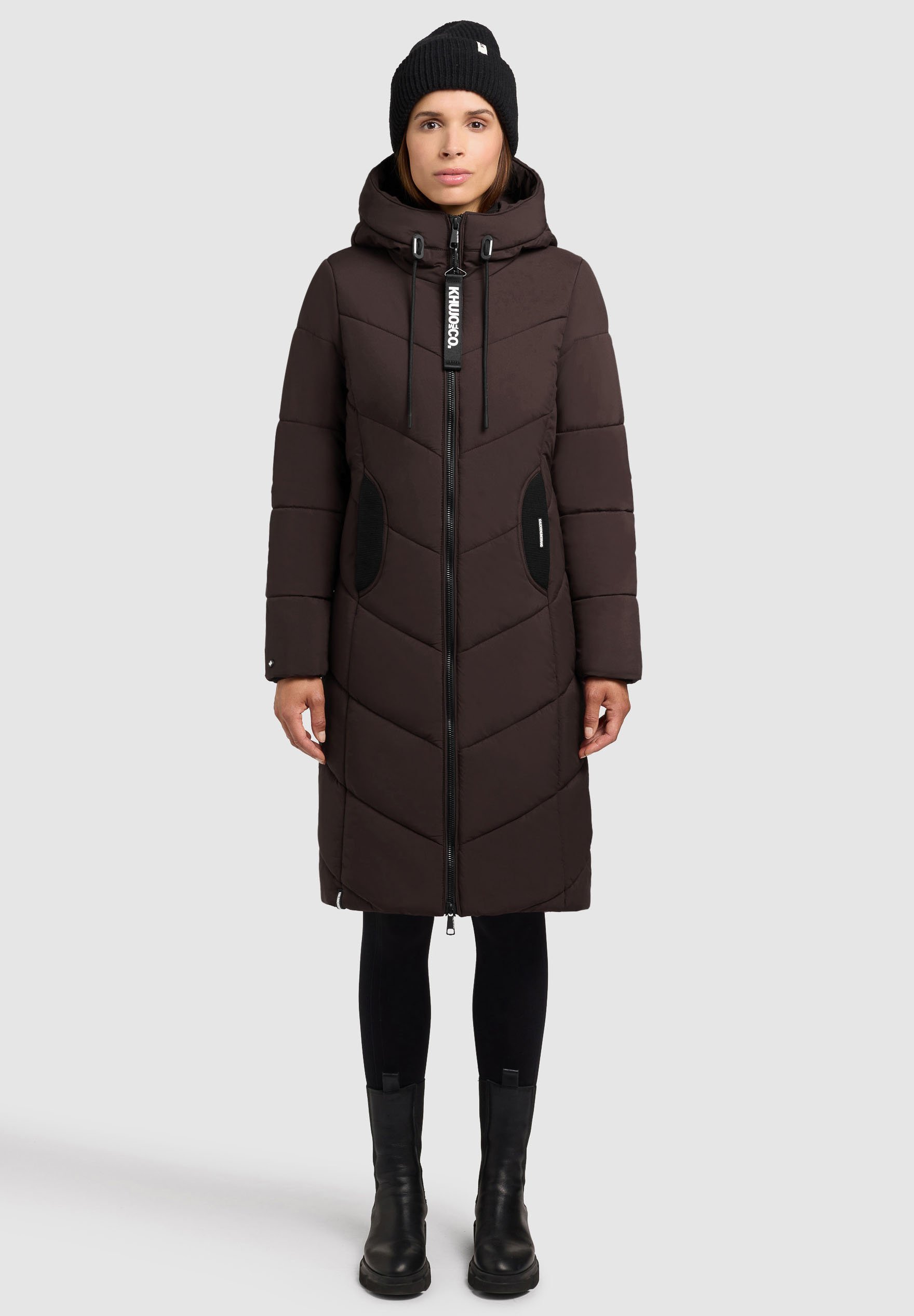 khujo Manteau d'hiver - moody plum