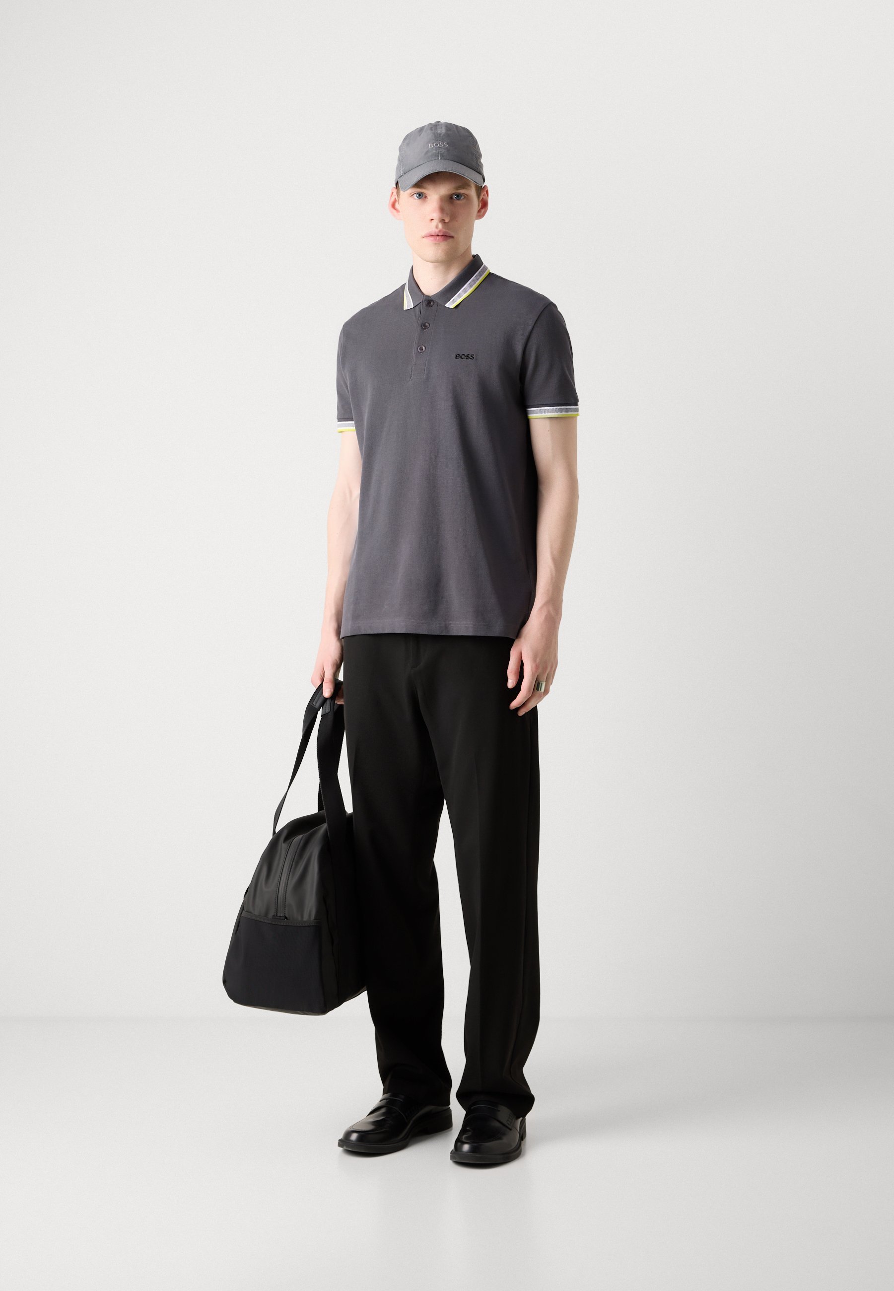 BOSS PADDY - Koszulka polo - ciemnoszara