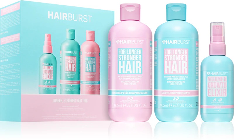 Hairburst Volume & Growth Bundle dāvanu komplekts perfekti izskatīgiem matiem