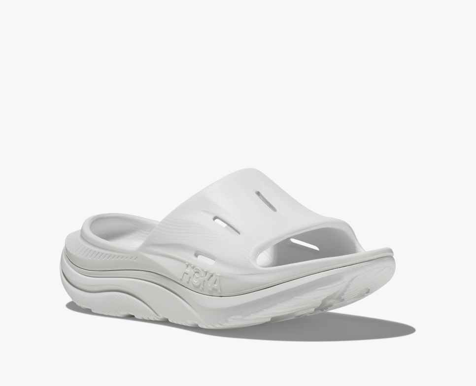 HOKA Diapositive de récupération Ora 3 Blanc/Blanc