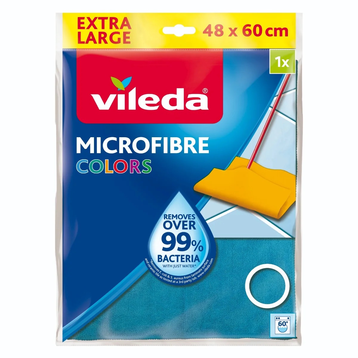 VILEDA Paño para suelo Vileda Colores 1 pieza 100% microfibra