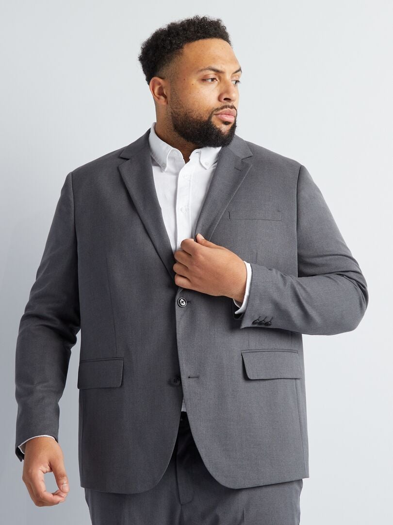 Blazer Slim Fit - Cinza