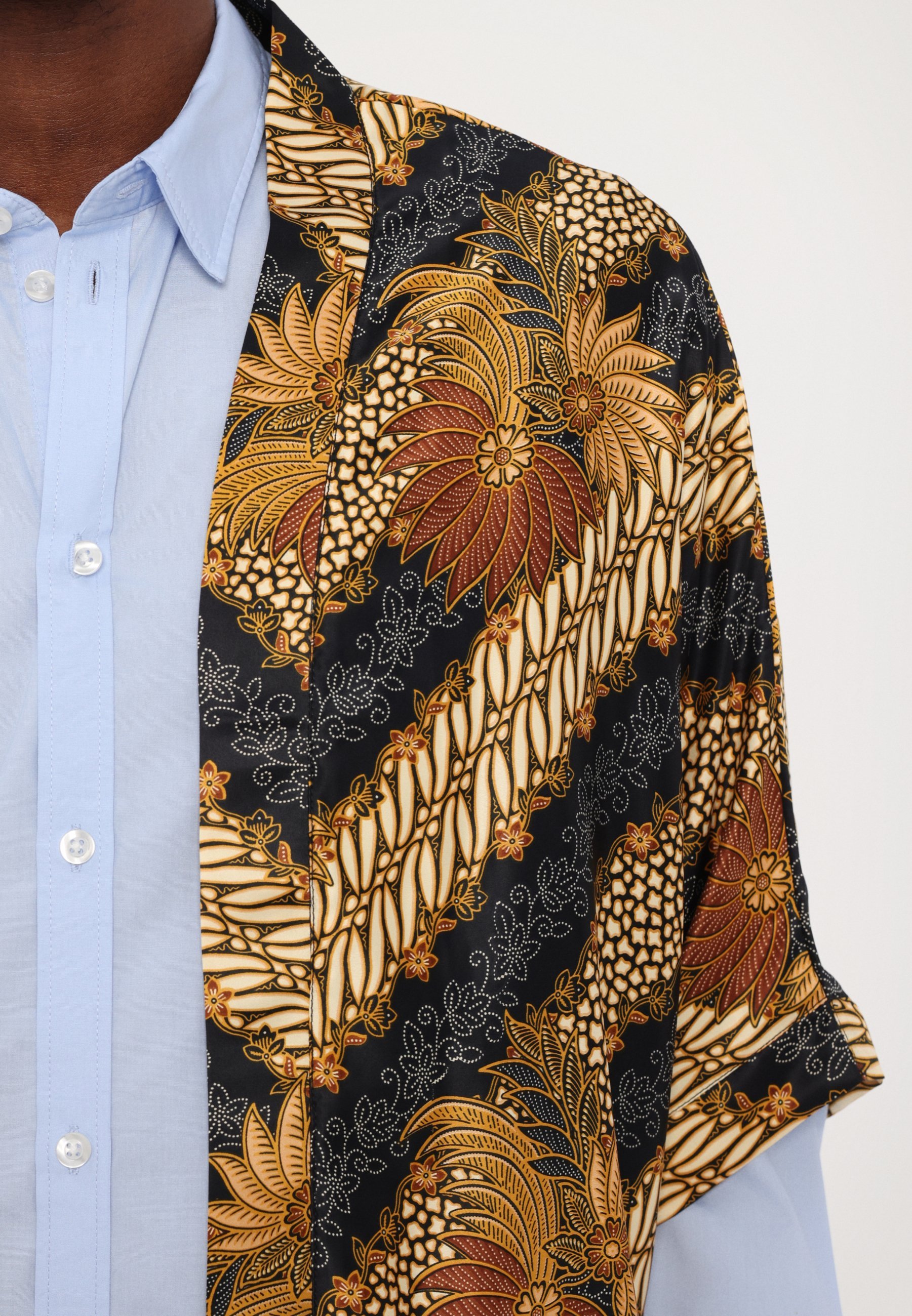 Origin Of Hearts JUNO KIMONO UNISEXE - Chemise - noir cuivré