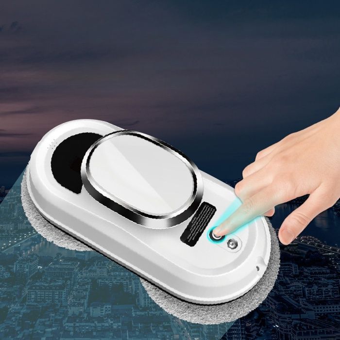 Limpiacristales eléctrico, potencia de succión de 5600 Pa, 35 ml, protección UPS, cable integrado, portátil, blanco